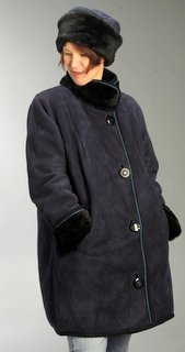 A Line Coat with Pipe and Edge